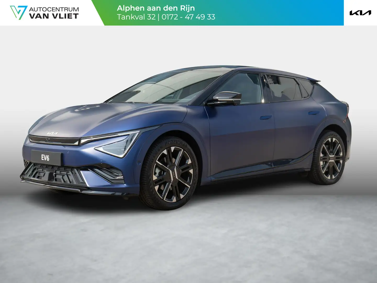 Kia EV6 GT-Line 84 kWh Yacht Blue Matte: alleen bij ons en Blauw - 1