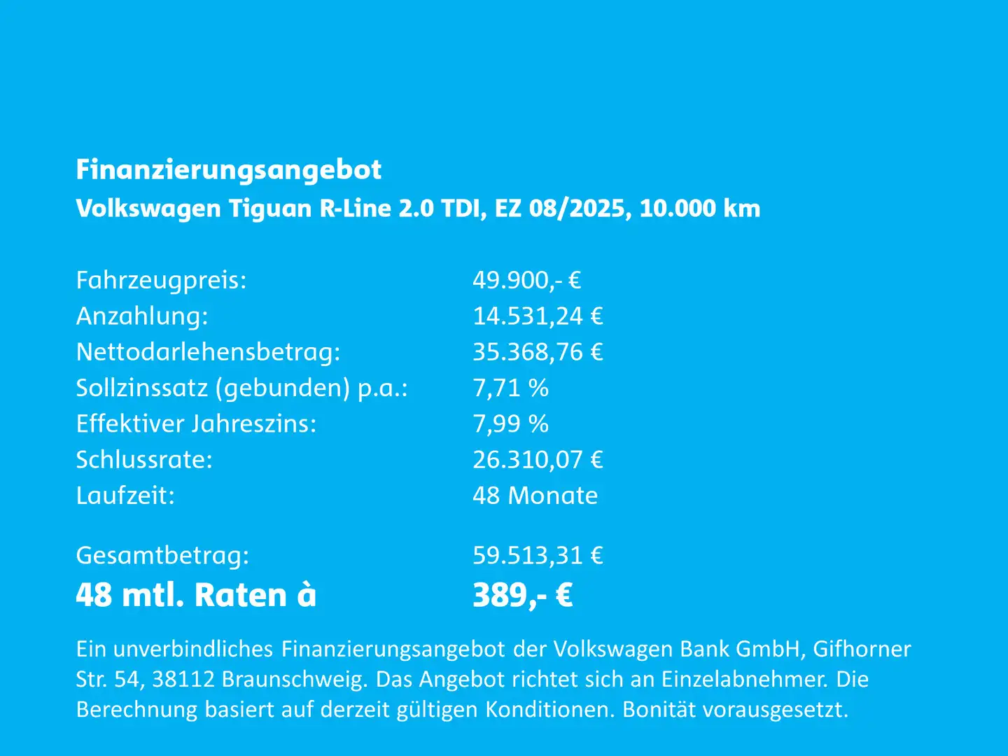 Volkswagen Tiguan R-Line 2,0 l TDI SCR 110 kW (150 PS) 7-Ga Grau - 2