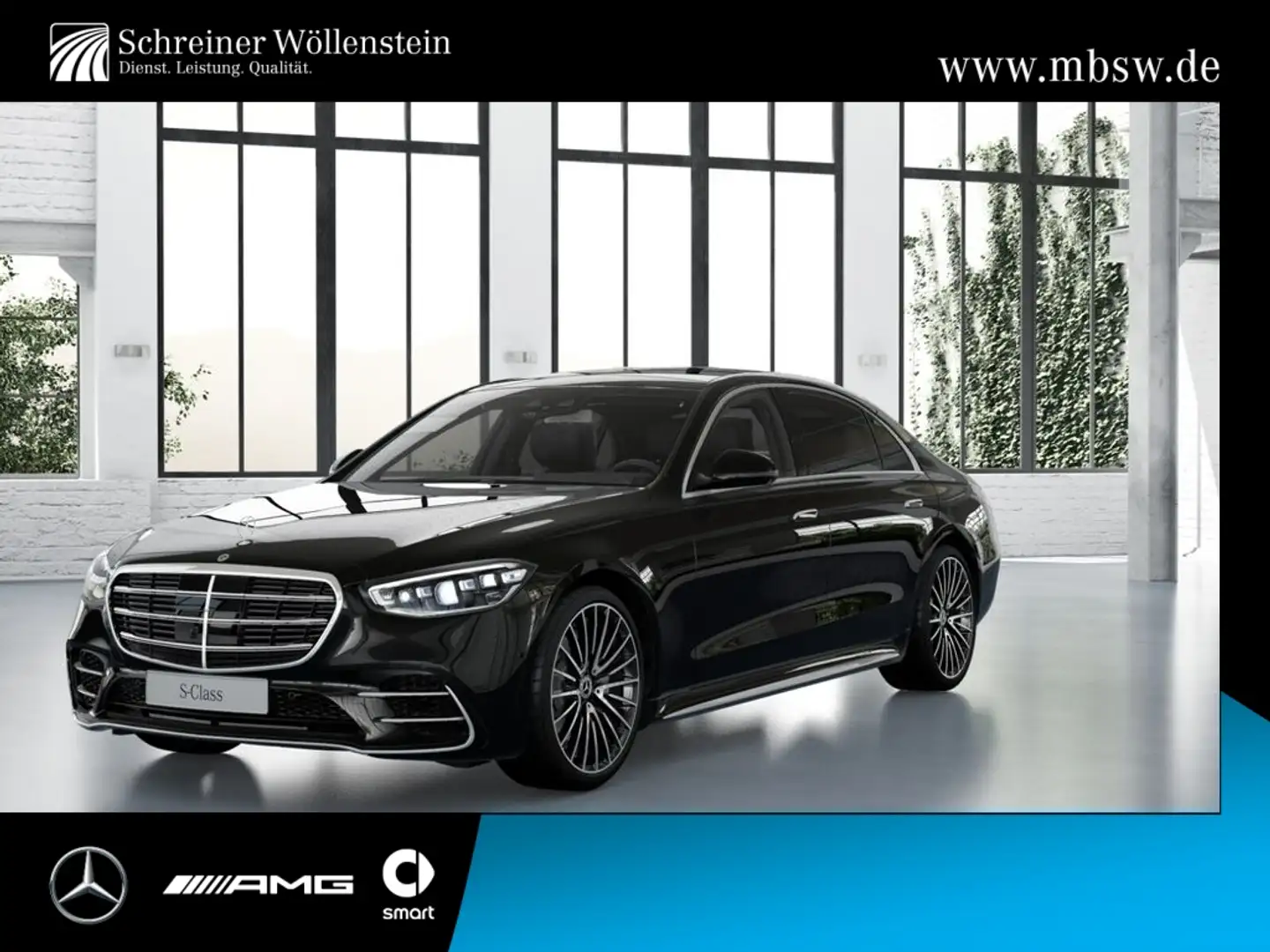 Mercedes-Benz S 580 4m lang AMG*StdHzg*Pano*Dig-Light*Distron. Negro - 1
