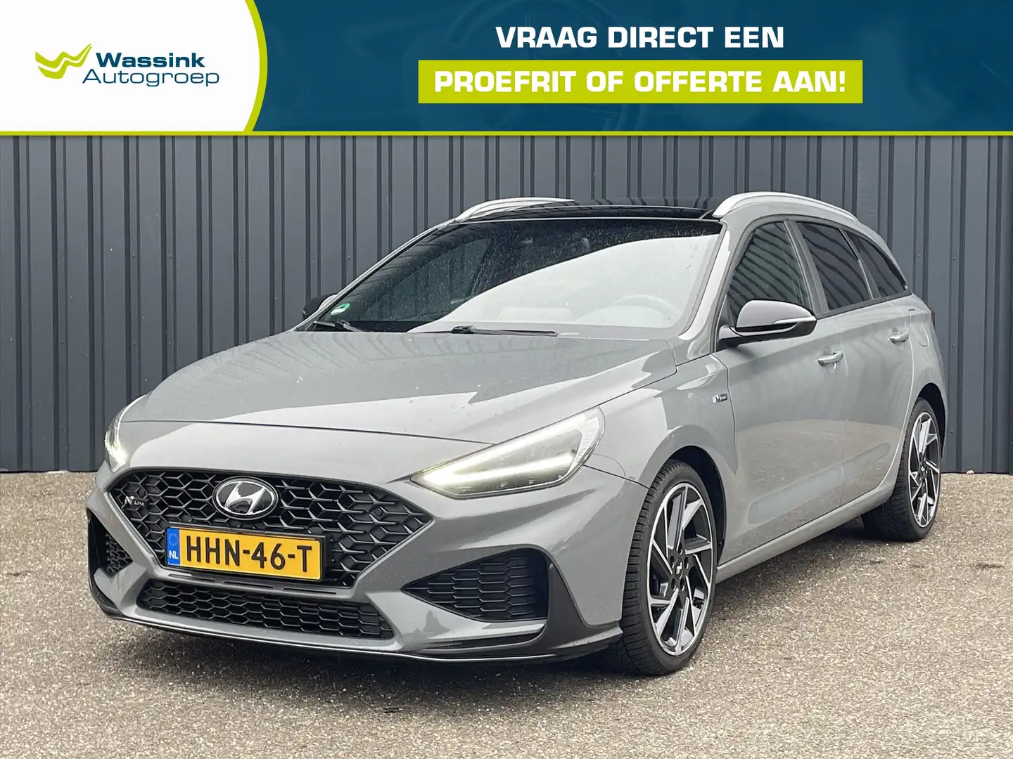 Hyundai i30 Wagon 1.5 T-GDI 48V 160pk Automaat N Line Sky Navi Grijs - 1