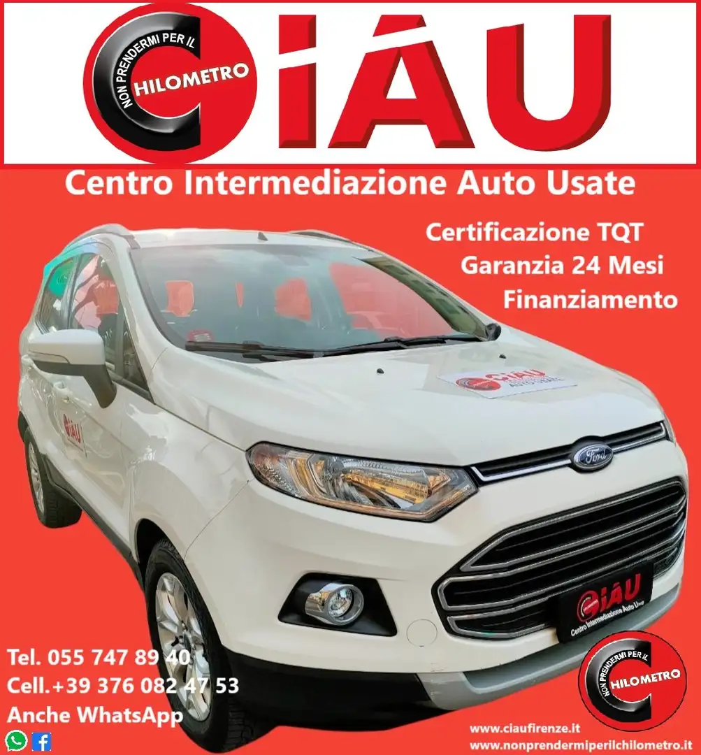 Ford EcoSport EcoSport 1.5 Titanium 110cv powershift Bianco - 1