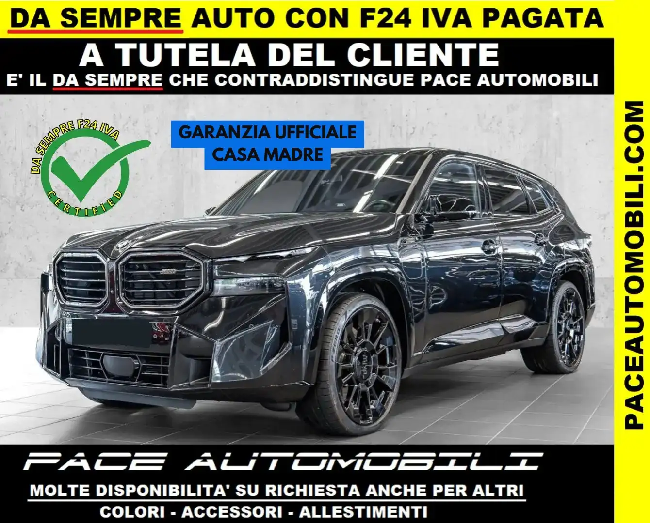 BMW XM DRIVERS PACK B&W BLACK PACK SHADOW 23" HUD 360 LED Nero - 1