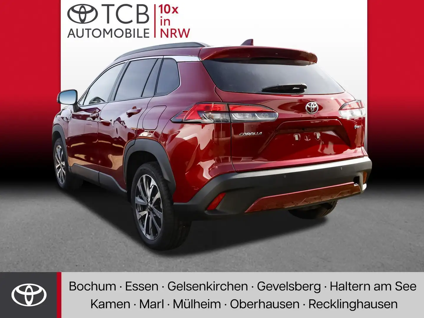 Toyota Corolla Cross 1.8 Hybrid Teamplayer NAVI SHZ KAMERA KLIMA ALU BT ANDROID APPLE TEMPO. Rouge - 2