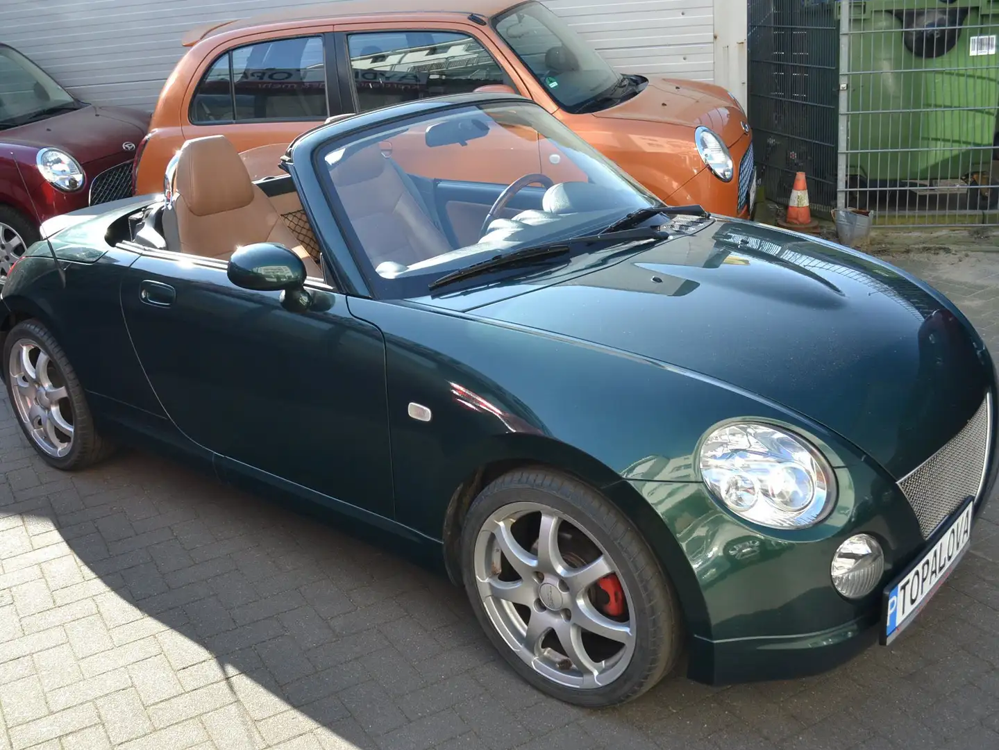 Daihatsu Copen Classic Leder Brown Holzlenkrad Sitzheizung Alu16" Verde - 2