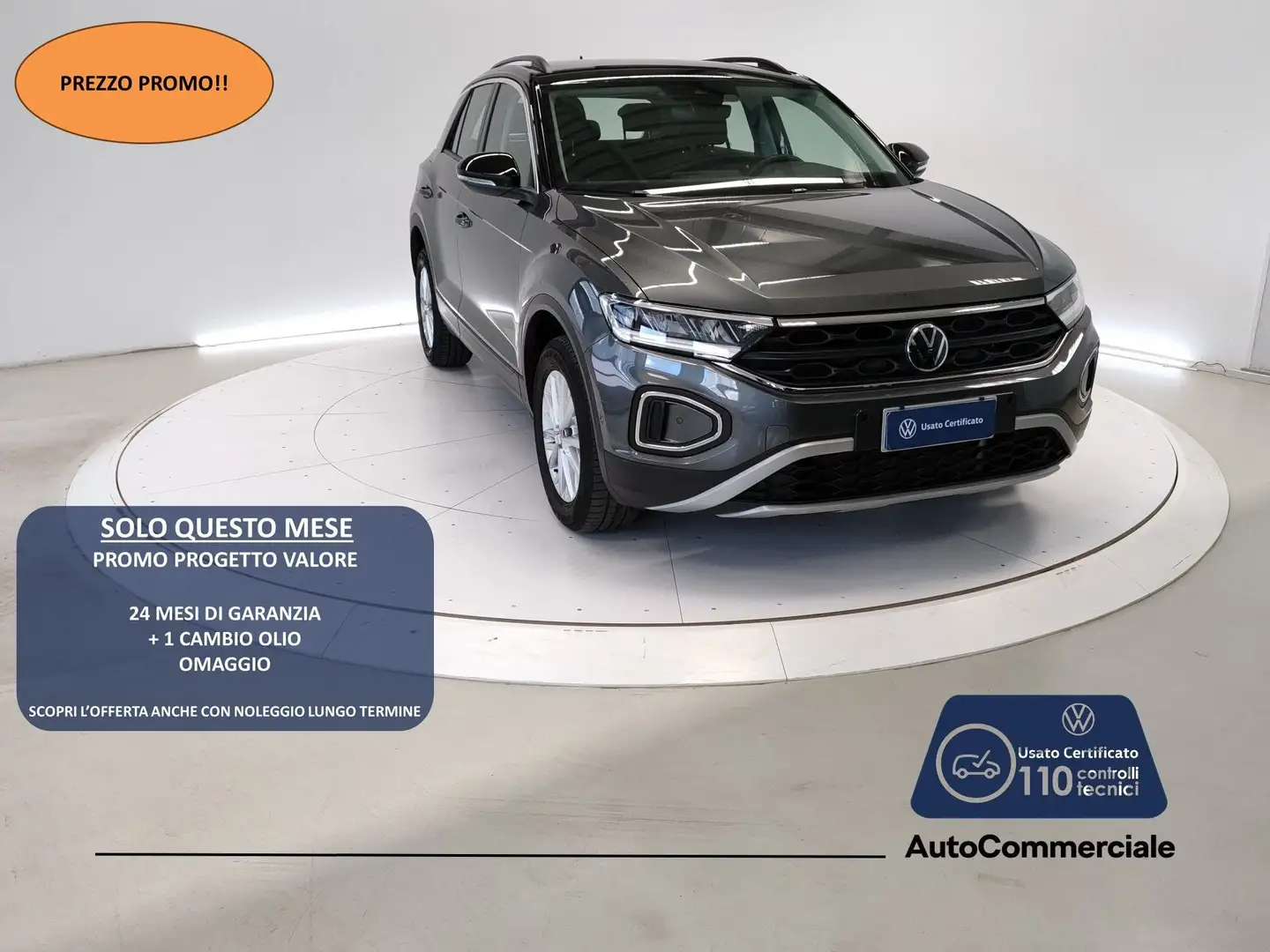 Volkswagen T-Roc 2.0 TDI SCR 150 CV DSG Life Silber - 1