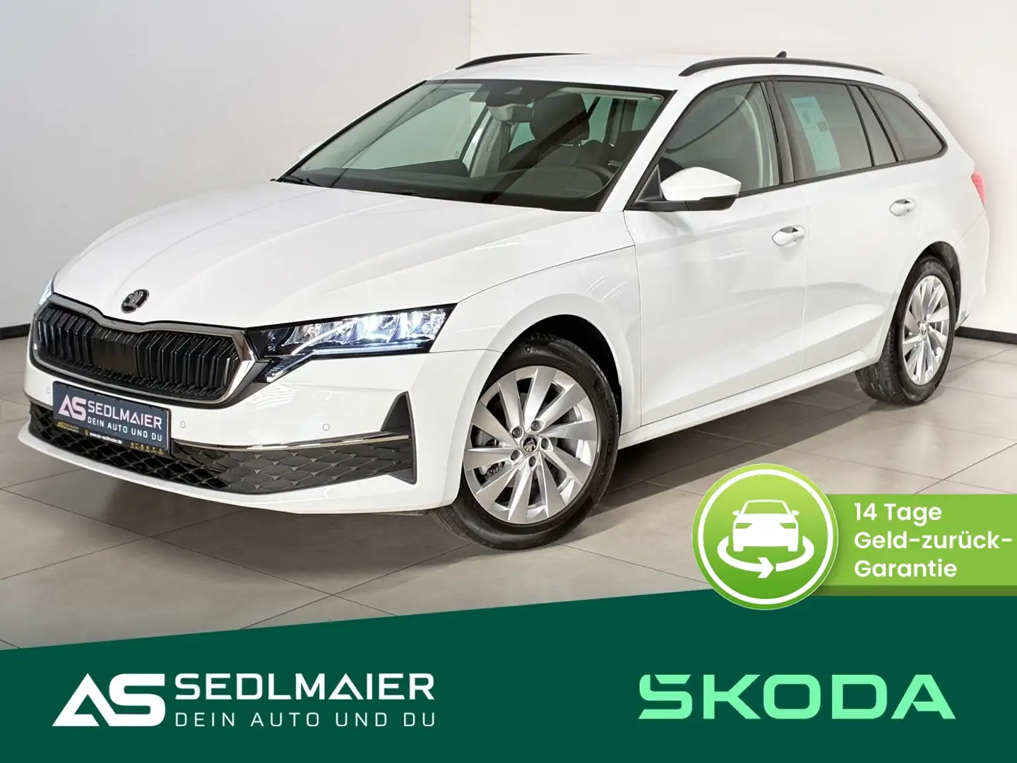 Skoda Octavia Combi 1,5 TSI mHEV Selection RCam|SHZ|APP Weiß - 1
