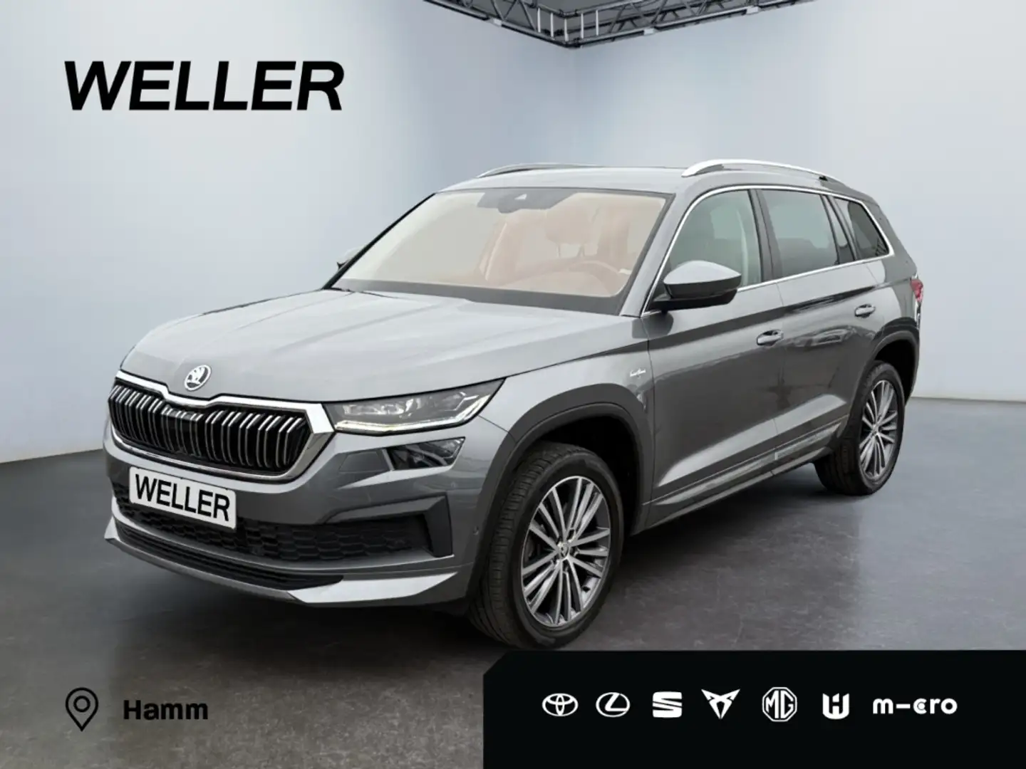 Skoda Kodiaq 2.0 TDI 4x4 DSG L&K *Matrix*AHK*Sthz*360°* Grau - 1