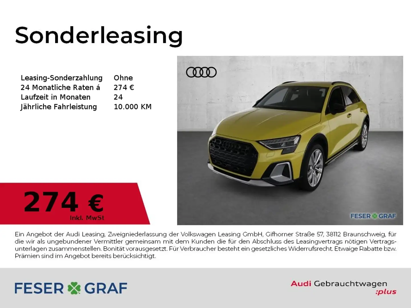 Audi A3 allstreet 35 TFSI Matrix/S-Sitze/Navi/R-Kamera/ACC Jaune - 1