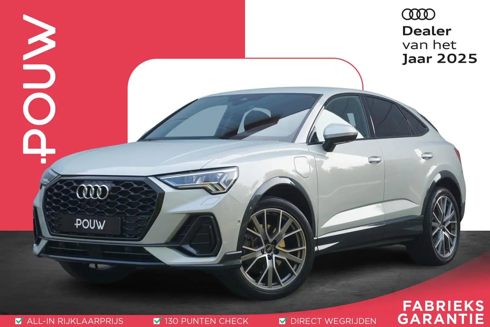 Audi Q3 Sportback 45 TFSIe 245pk PHEV S Edition | SoH 94% Grijs - 1
