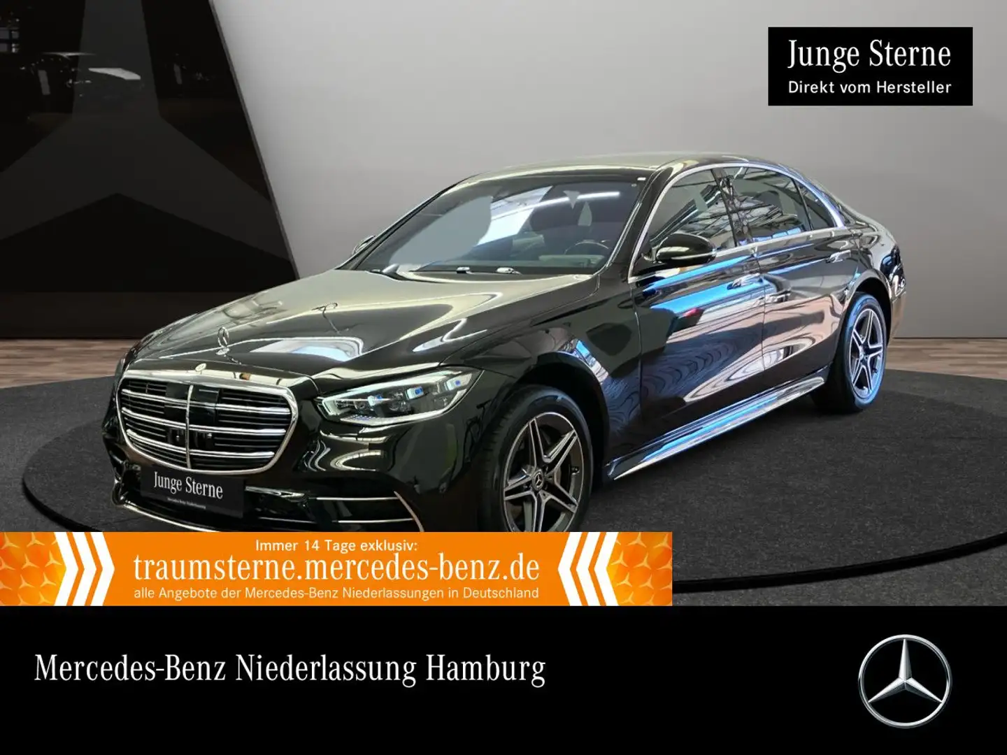 Mercedes-Benz S 450 d L 4M AMG+PANO+DIGITAL-L+BURMESTER3D+19" Schwarz - 1