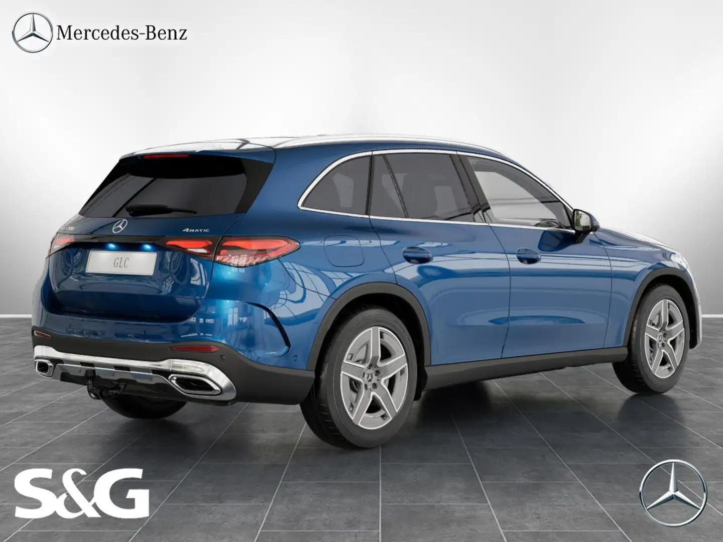 Mercedes-Benz GLC 200 4M AMG MBUX+DIG-LED+AHK+360°+Distronic Blau - 2