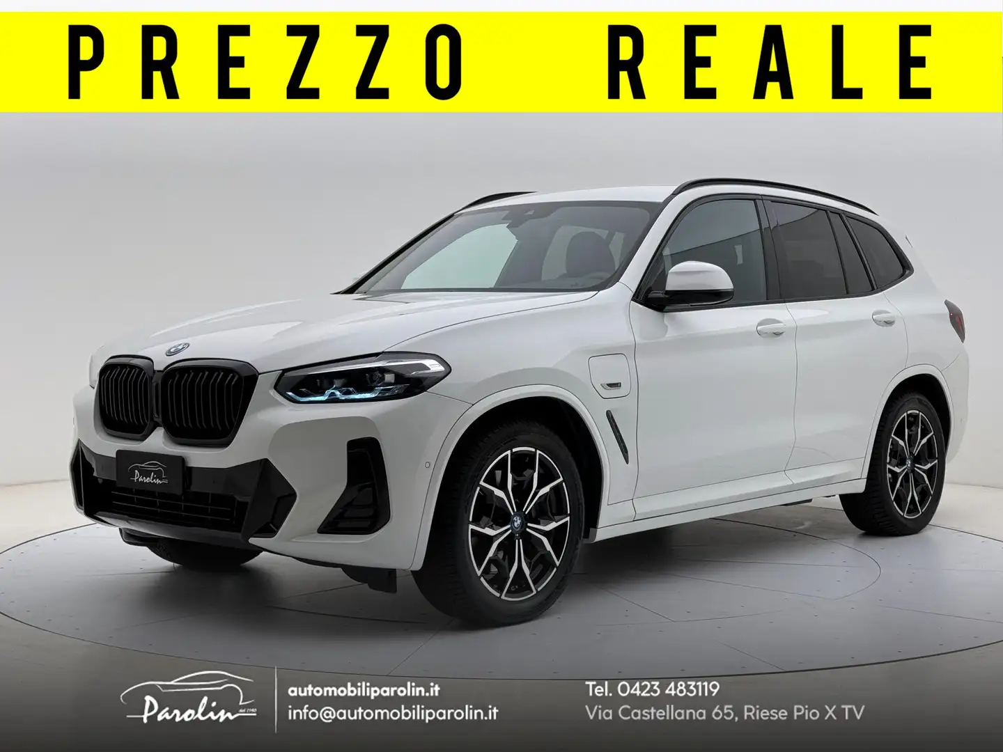 BMW X3 xdrive30e Msport auto Black pack-LED-CarPlay-Pelle Bianco - 1