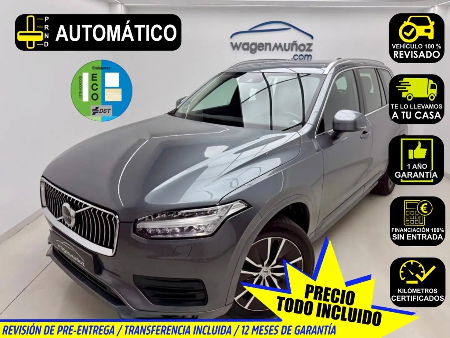 Volvo XC90 B5 Business Plus 7pl. AWD Aut. Gris - 1