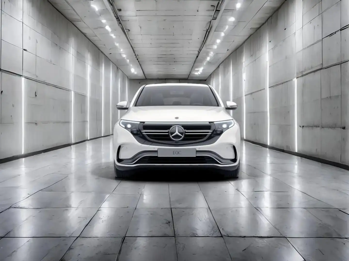 Mercedes-Benz EQC 400 4M +AMG+DISTRO+AMBIENTE+MEMORY+SCHIEBED. Weiß - 2