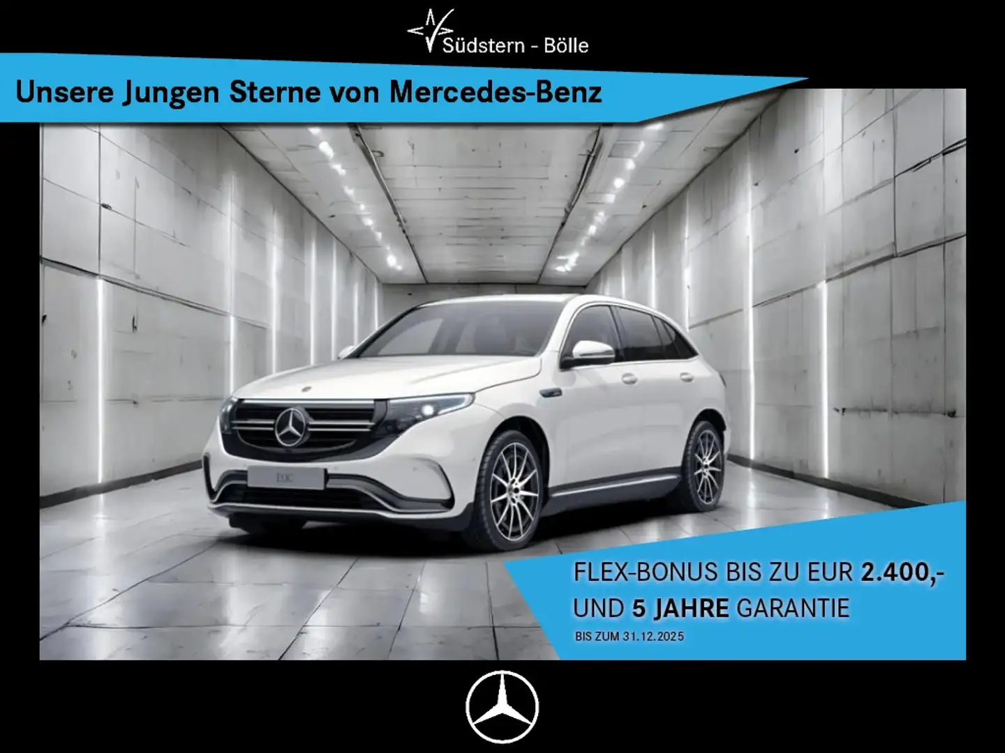 Mercedes-Benz EQC 400 4M AMG+AMBIENTE+DISTRO+MEMORY+MULTIBEAM Weiß - 1