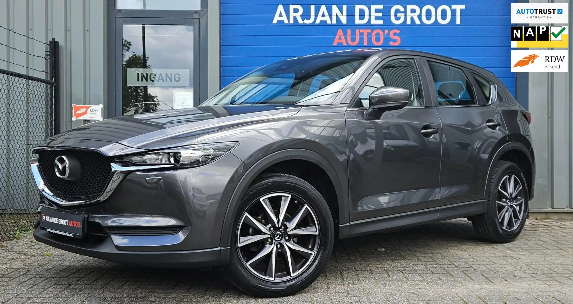 Mazda CX-5 2.0 SkyActiv-G 165PK Airco Cruise LED 1800KG Trekg Gris - 1