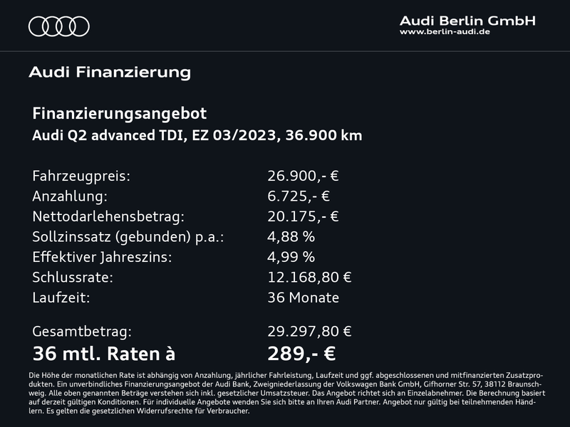 Audi Q2 Advanced 35 TDI S tr. PDC AHK LED NAVI — photo 4