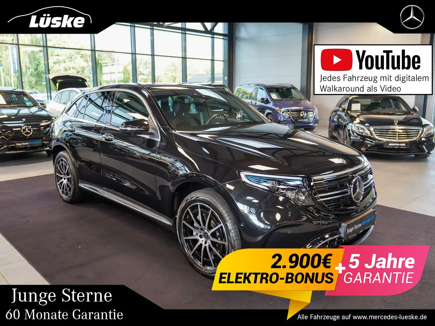 Mercedes-Benz EQC 400 EQC 400 4M AMG Line Advanced Sound Fahrassistenz Schwarz - 1