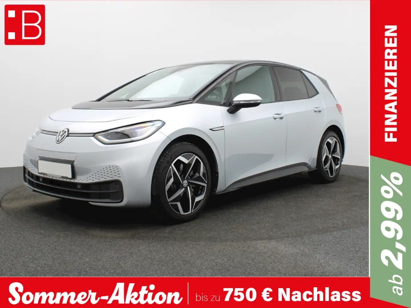 Volkswagen ID.3 Pro Perf. Tech PANO KAMERA MATRIX ALU19 Silver - 1