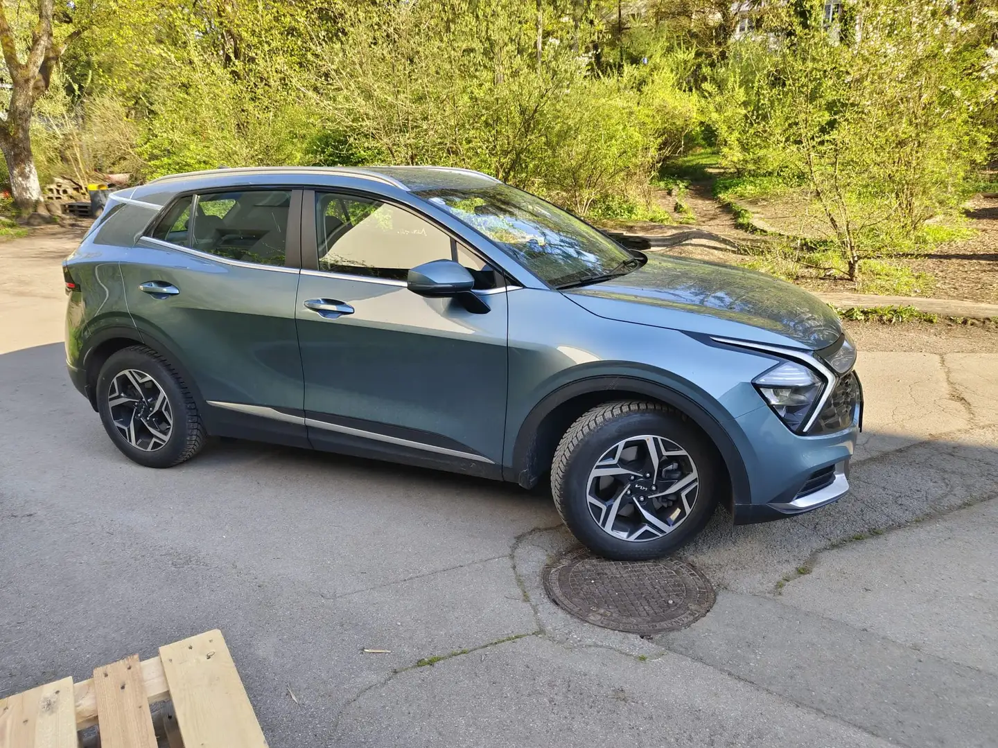 Kia Sportage 1,6 T-GDI 48V klimaaut. LED Alu17 R.cam P. sens. Grün - 2