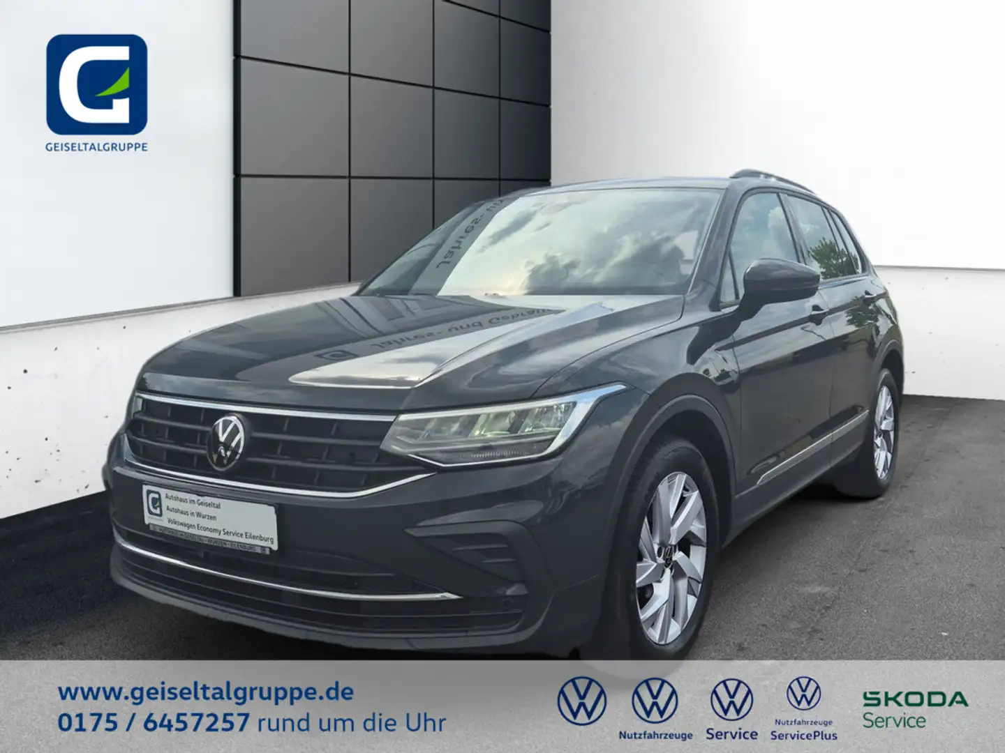 Volkswagen Tiguan 1.5 TSI Life *DSG*AHK*LED*DAB+*EASY OPEN*SHZ* Grijs - 1
