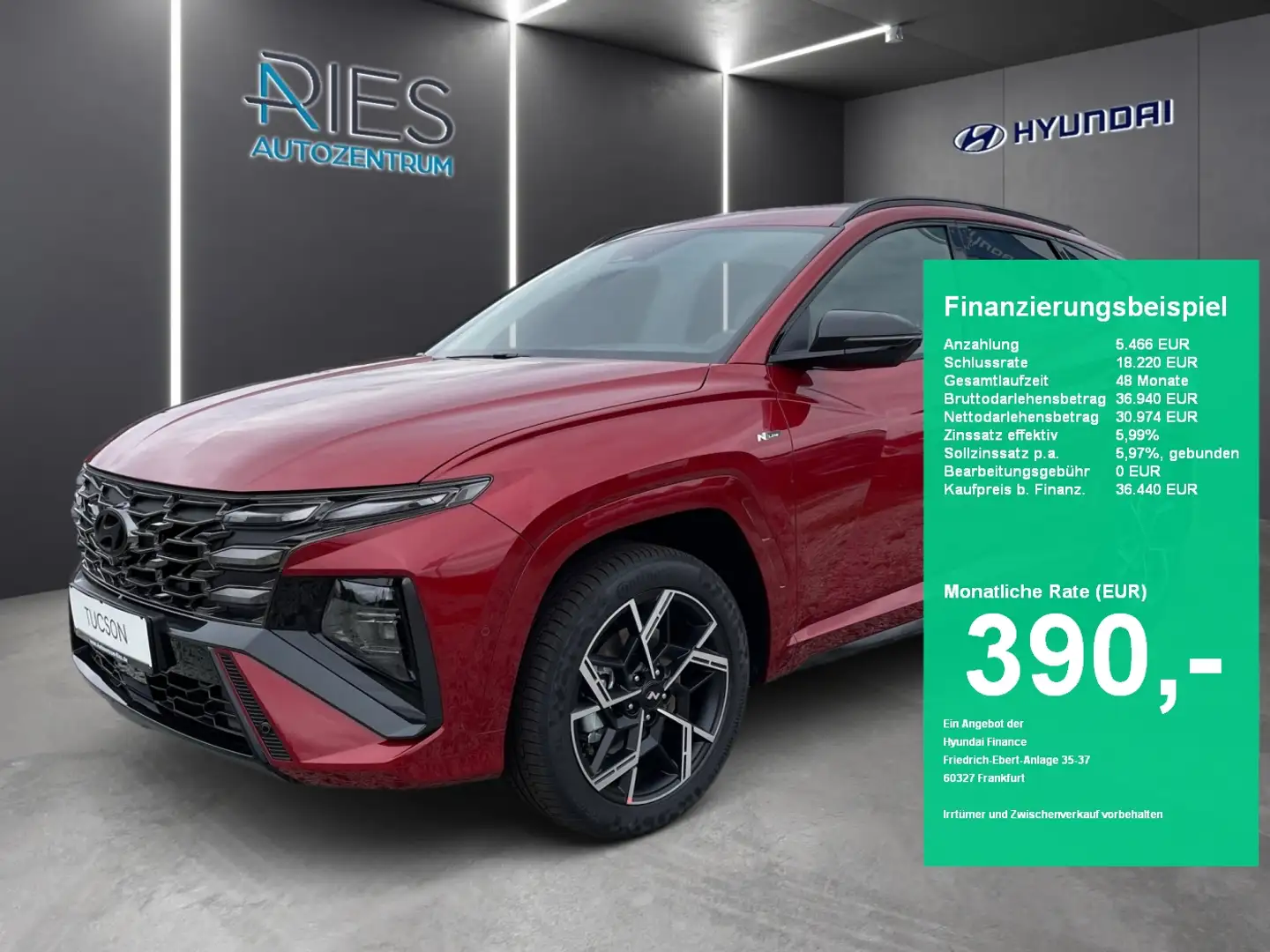 Hyundai TUCSON 1.6 T-GDI 360*HUD*KlimaA*LED*Navi*SHZ*ACC Rot - 1