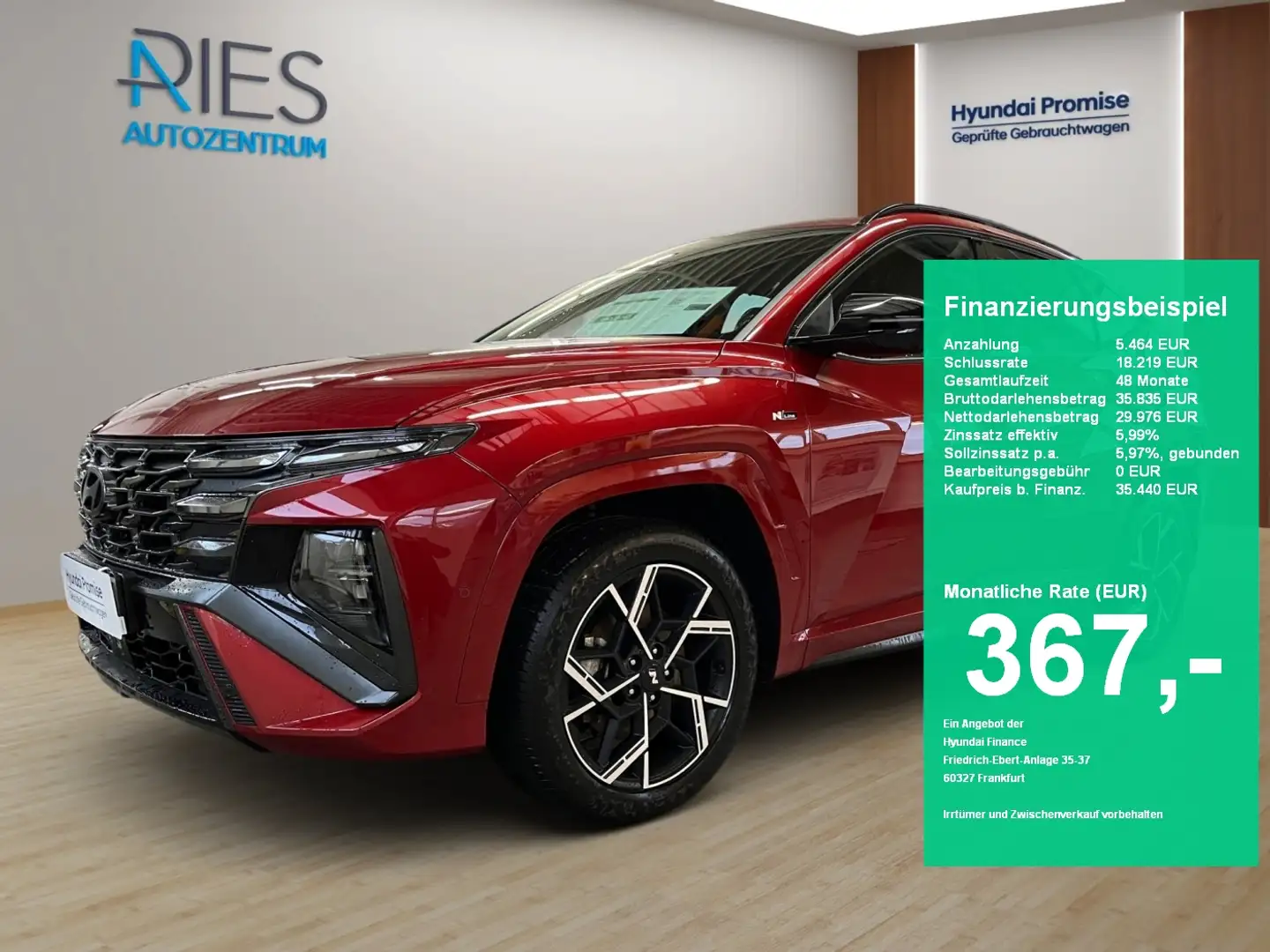 Hyundai TUCSON 1.6 T-GDI 360*HUD*KlimaA*LED*Navi*SHZ*ACC Rouge - 1