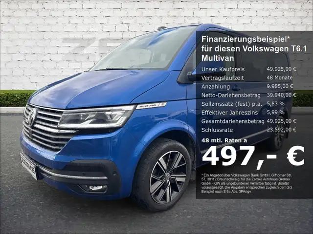 Volkswagen T6.1 Multivan 2.0 TDI DSG 4Motion Generation Six Navi Memory Sit