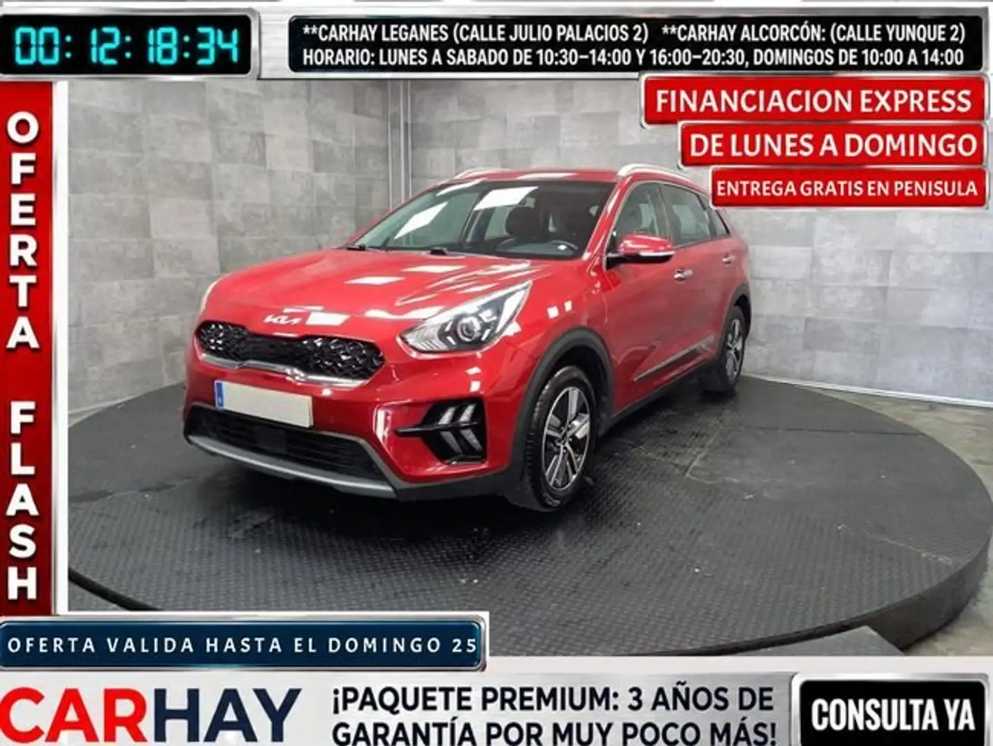 Kia Niro crossover 1.6 GDi PHEV 104kW 141CV Drive Rojo - 1