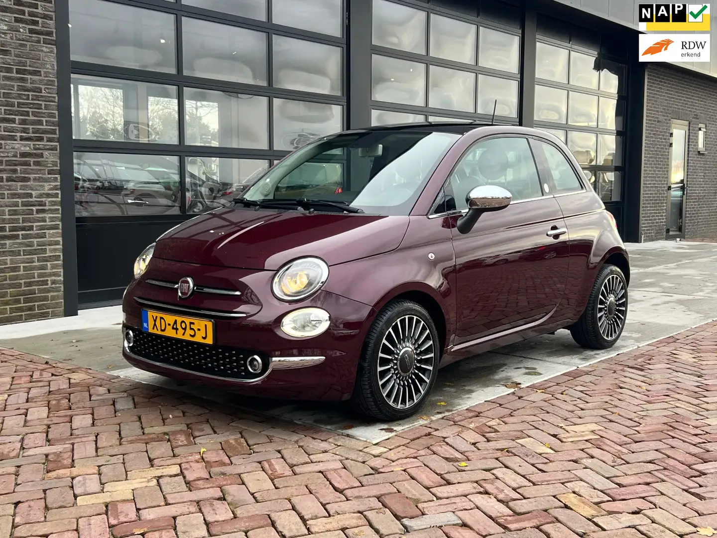 Fiat 500 0.9 TwinAir Turbo Collezione | Navi | Clima | Crui Rouge - 1