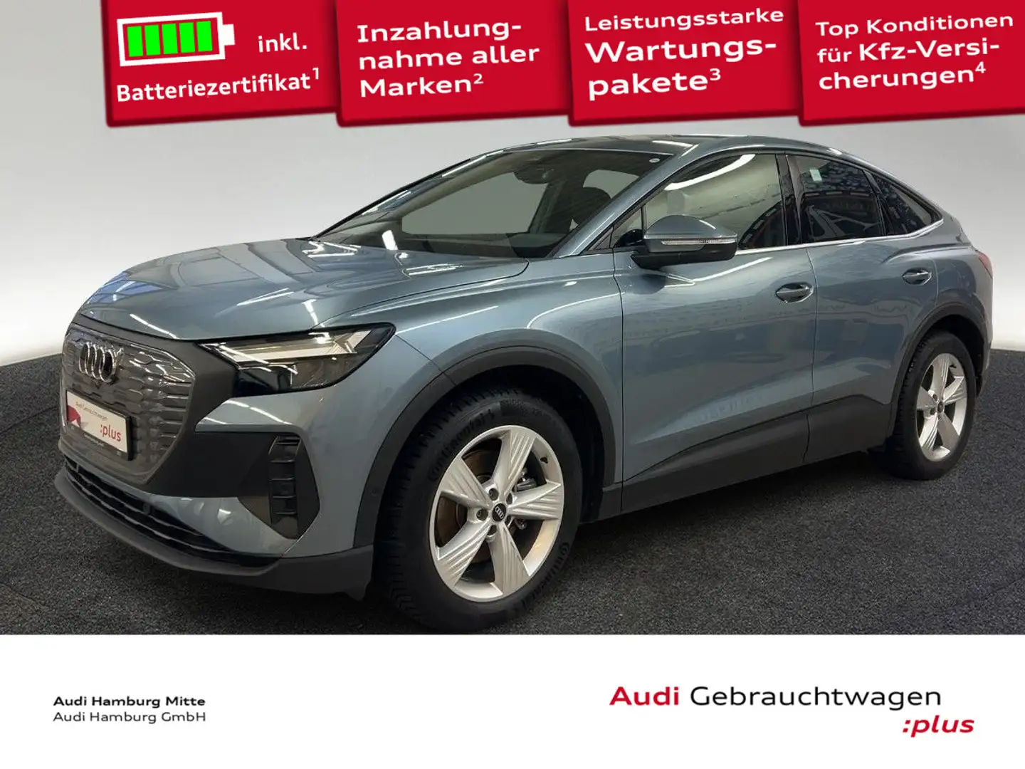 Audi Q4 e-tron Q4 Sportback 35 e-tron 125 kW Kamera Navi Virtua Blau - 1