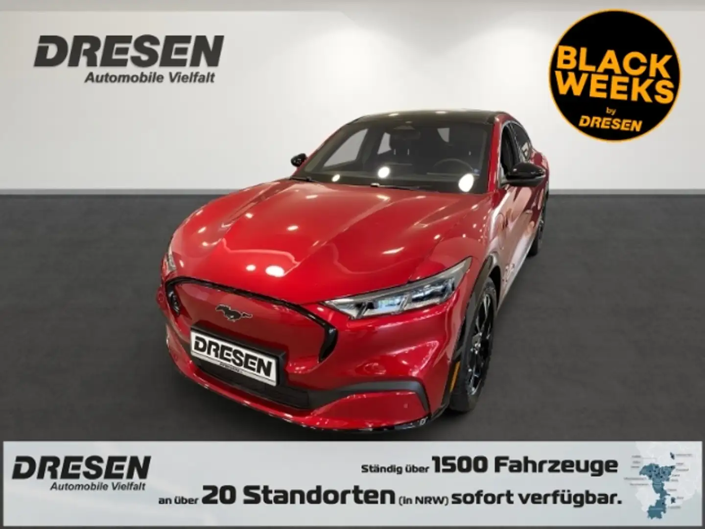 Ford Mustang Mach-E AWD Premium + Panoramadach + Technologiepaket Plus Rojo - 1