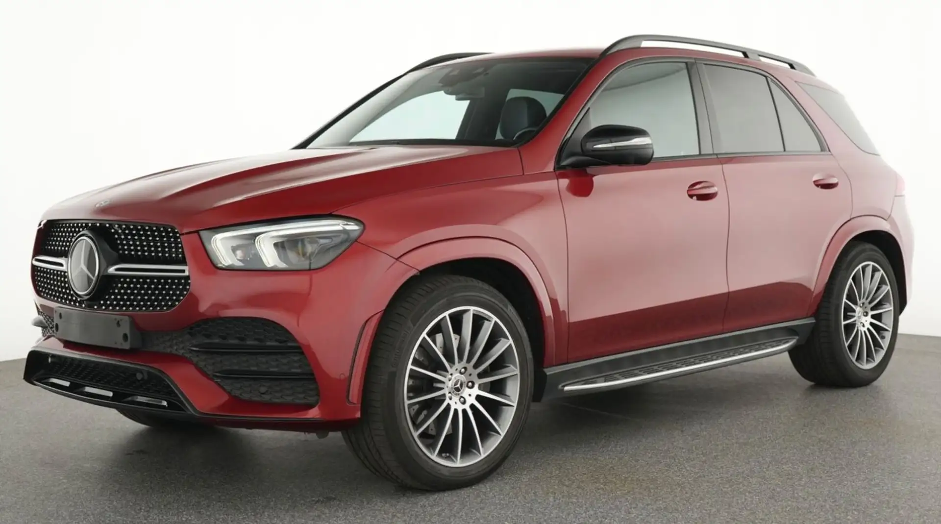 Mercedes-Benz GLE 400 d 4Mati AMG LEDER NAVI AHK BURM KAM LUFT Rot - 1