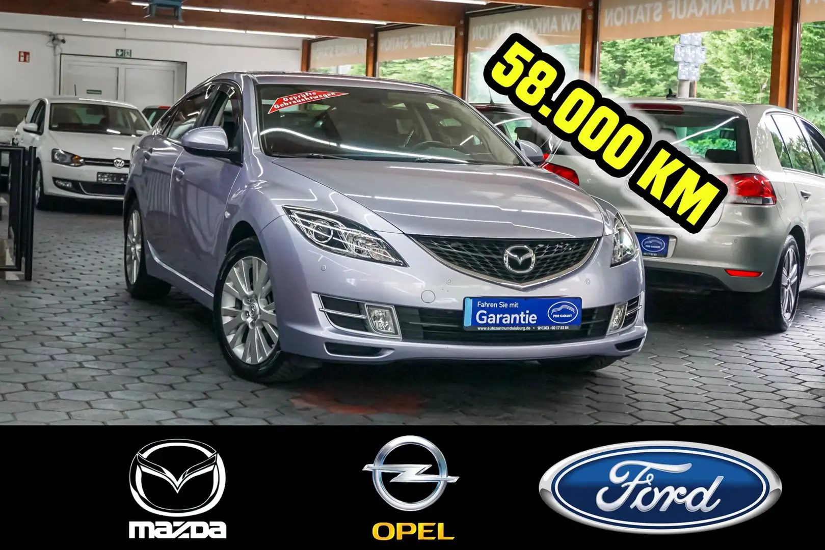 Mazda 6 2.0 Exclusive Sport 1.Hand Scheckheft 58.000Km Ezüst - 1