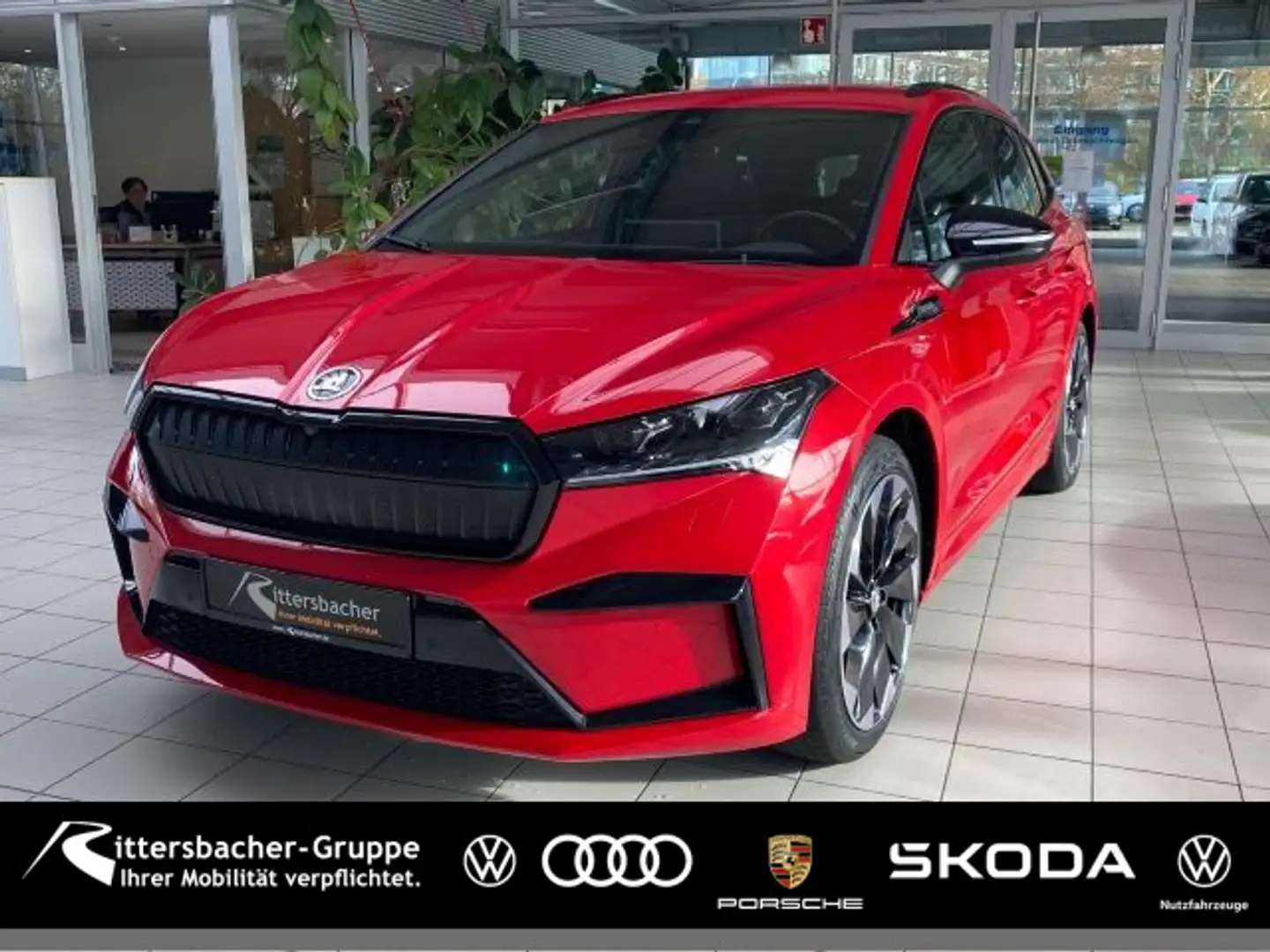 Skoda Enyaq iV 60 Sportline Navi AHK ACC Rot - 1