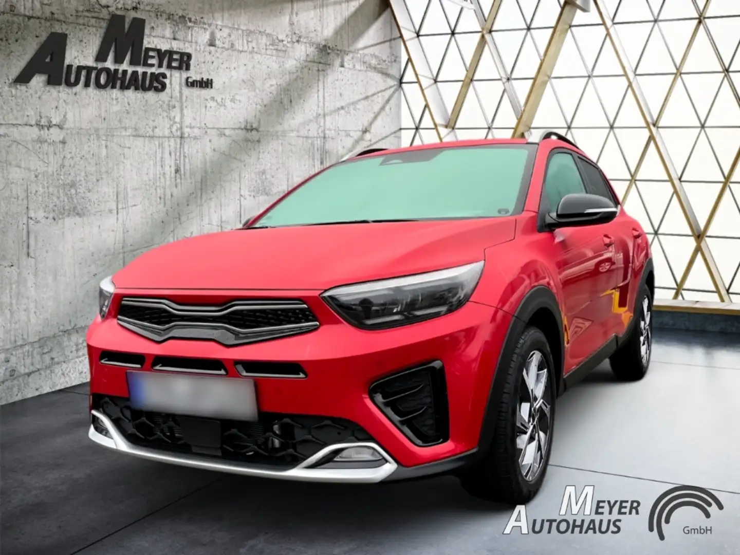 Kia Stonic 1.0T 120 48V GTL Technologie-Paket+Klima+Rückfahrk Rot - 1