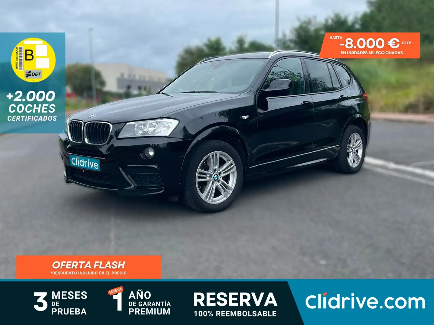 BMW X3 sDrive 18d Negro - 1