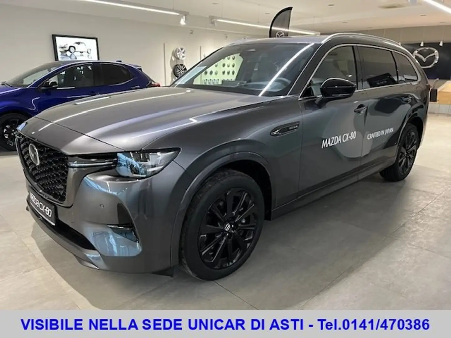 Mazda CX-80 3.3L E-Skyactiv D M-Hybrid AWD Homura Plus Gris - 1