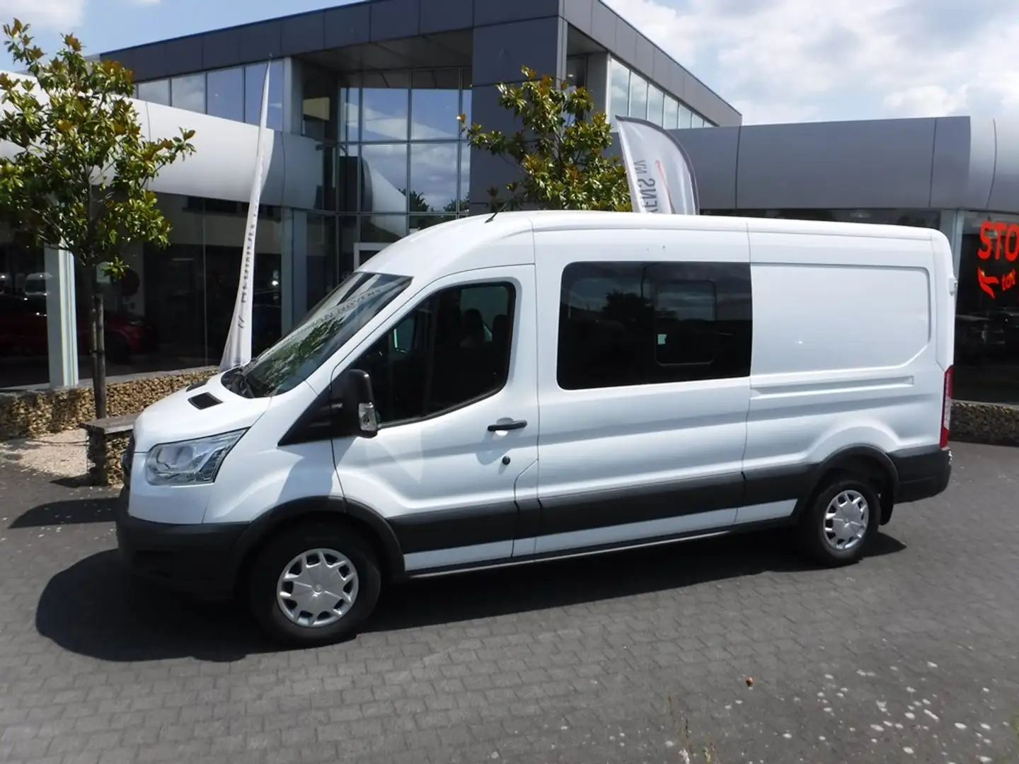 Ford Transit 350L L3 TDCi FWD Ambiente Blanc - 2