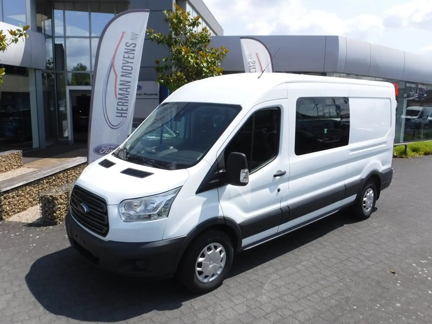 Ford Transit 350L L3 TDCi FWD Ambiente Blanc - 1