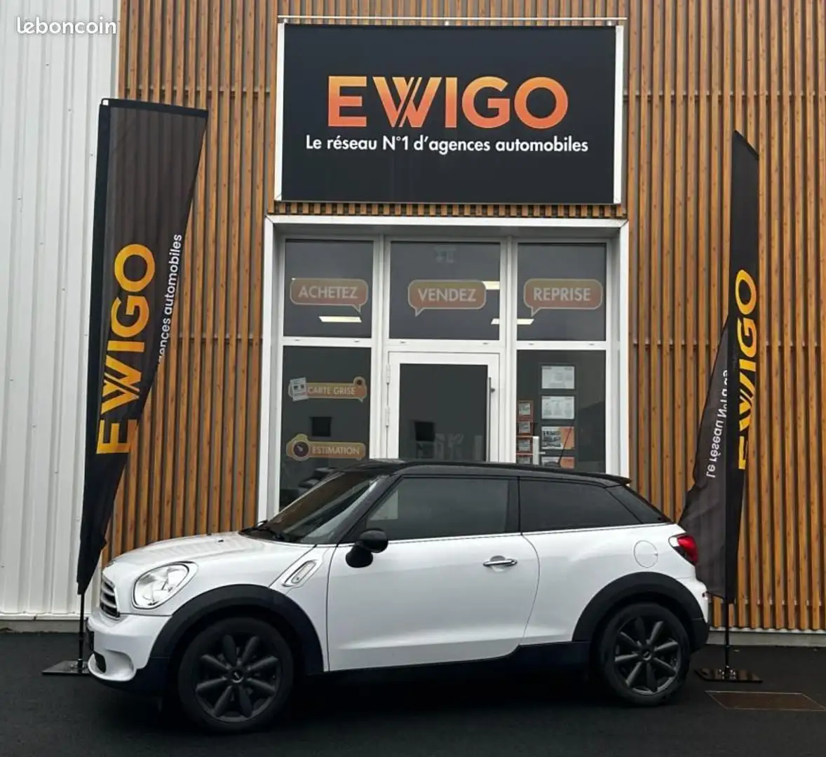 MINI Cooper Paceman 1.6 D 110 COOPER PACK RED HOT CHILI + TOIT OUVRANT Blanco - 1