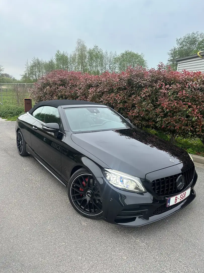 Mercedes-Benz C 220 d Cabrio 4Matic 9G-TRONIC AMG Line Noir - 1