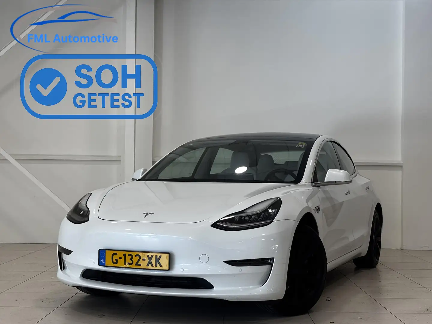 Tesla Model 3 Long Range AWD 75 kWh 87% SOH | Wit leder interieu Blanco - 1