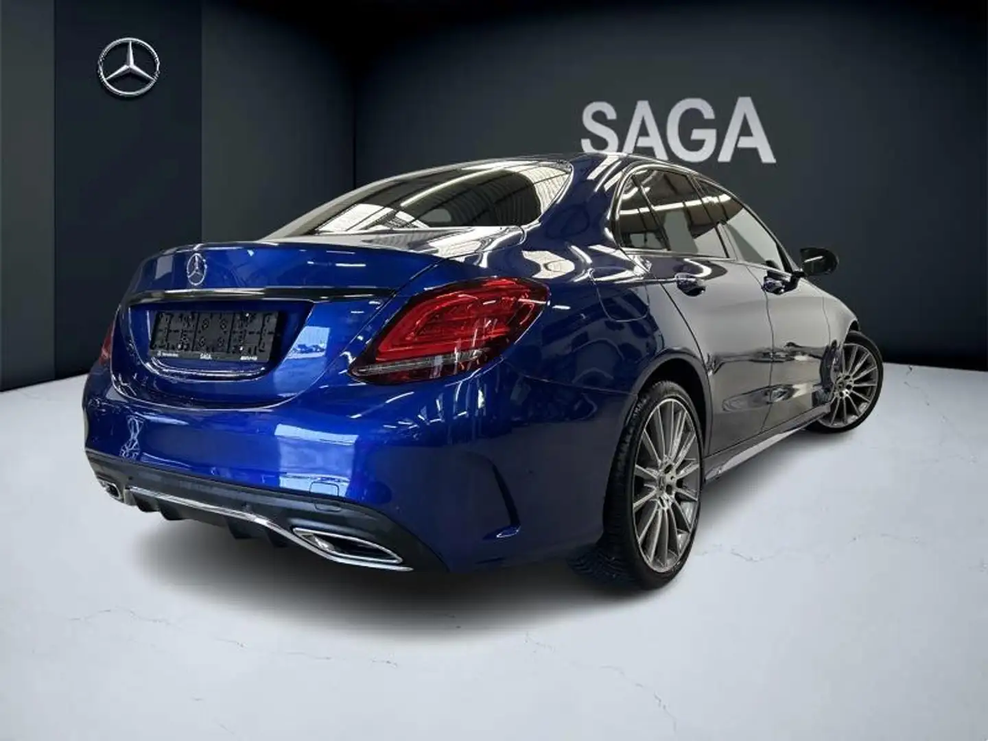 Mercedes-Benz C 200 d Berline AMG Line Blau - 2