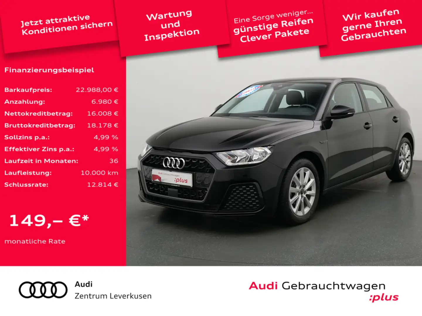 Audi A1 Sportback S TRON NAVI SHZ PDC VIRT Schwarz - 1
