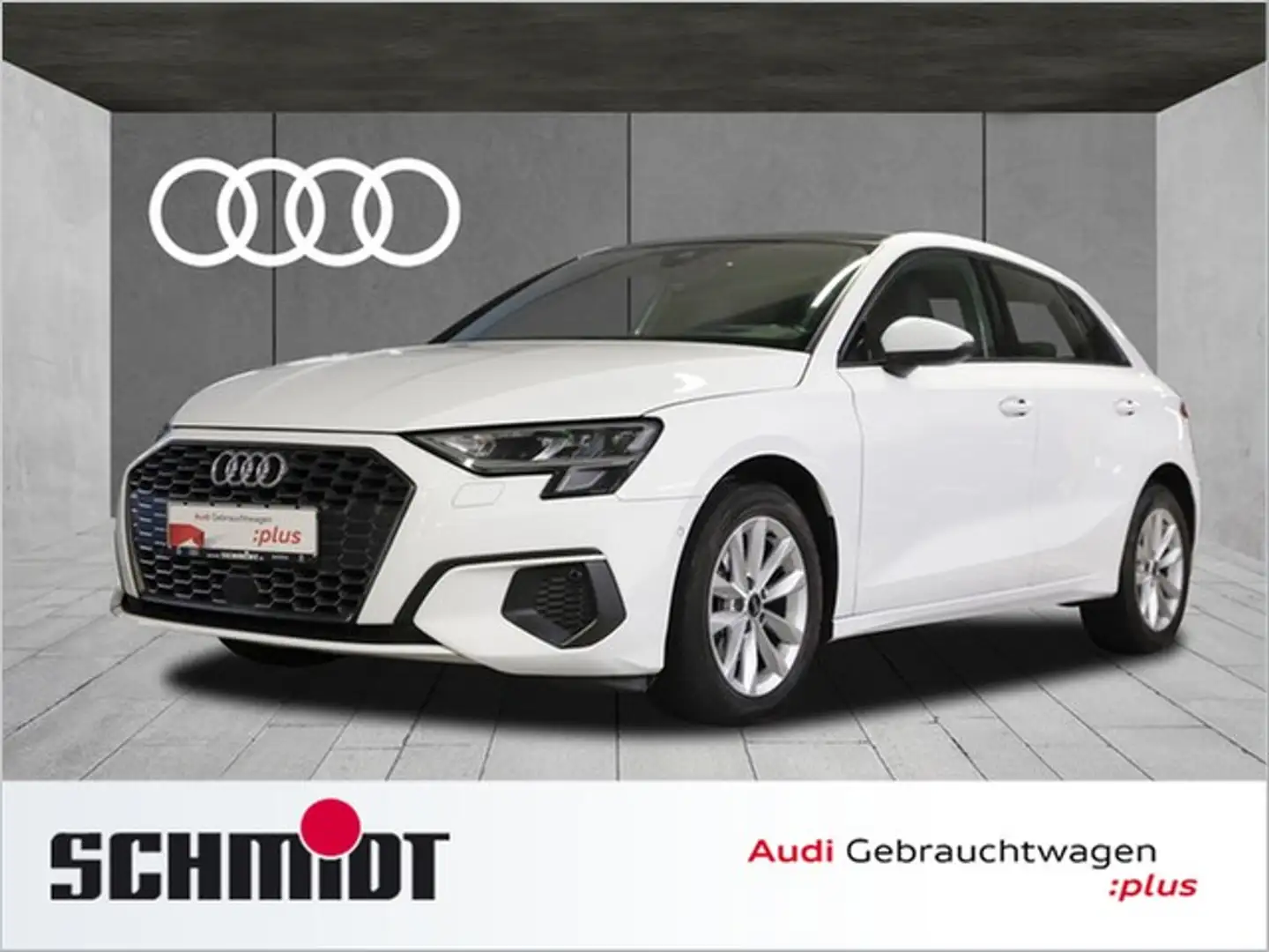 Audi A3 Sportback 35 TDI S line Pano HuD Navi+ Kamera ACC Weiß - 1