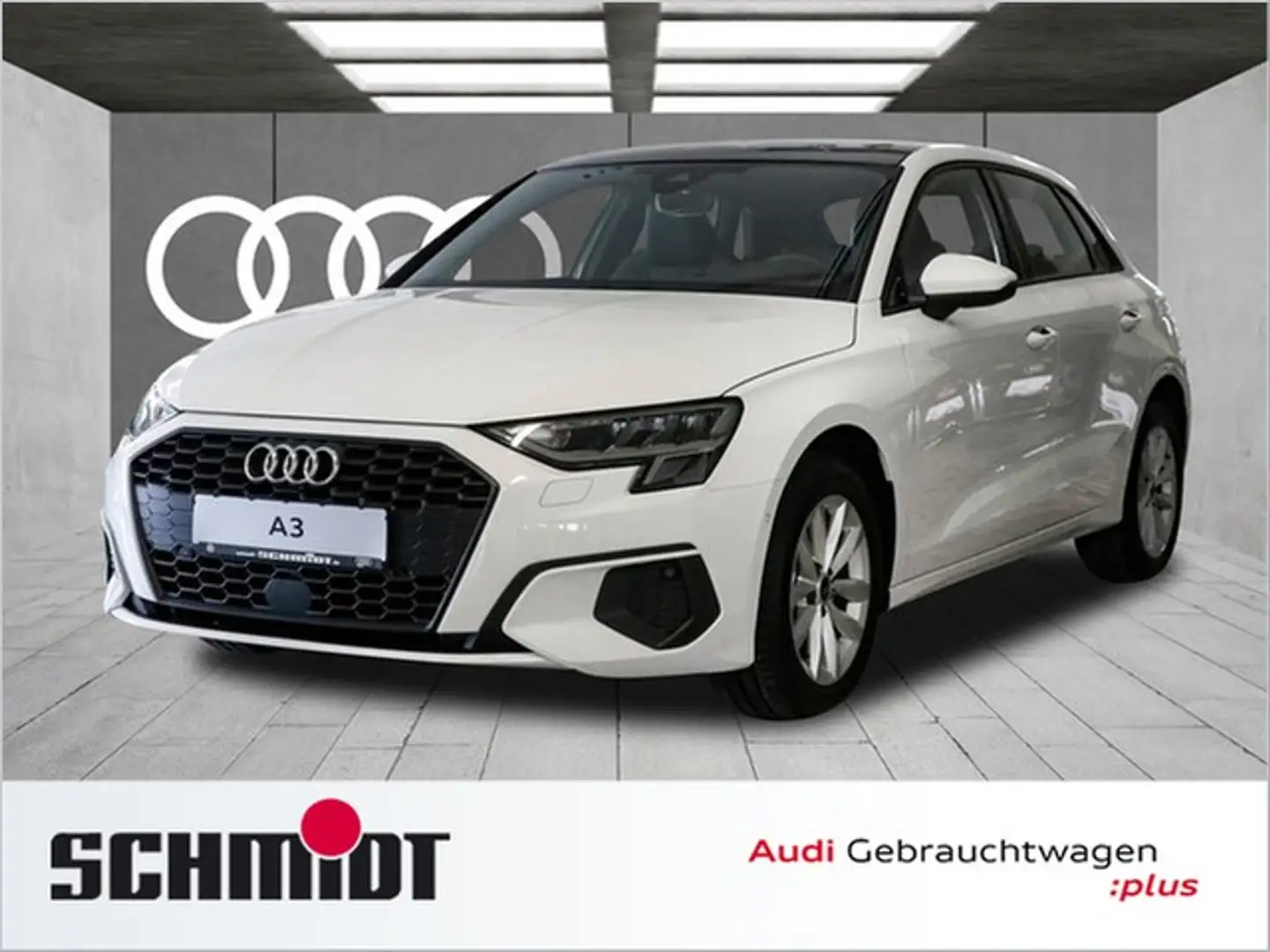 Audi A3 Sportback 35 TDI S line Pano HuD Navi+ Kamera ACC Weiß - 1