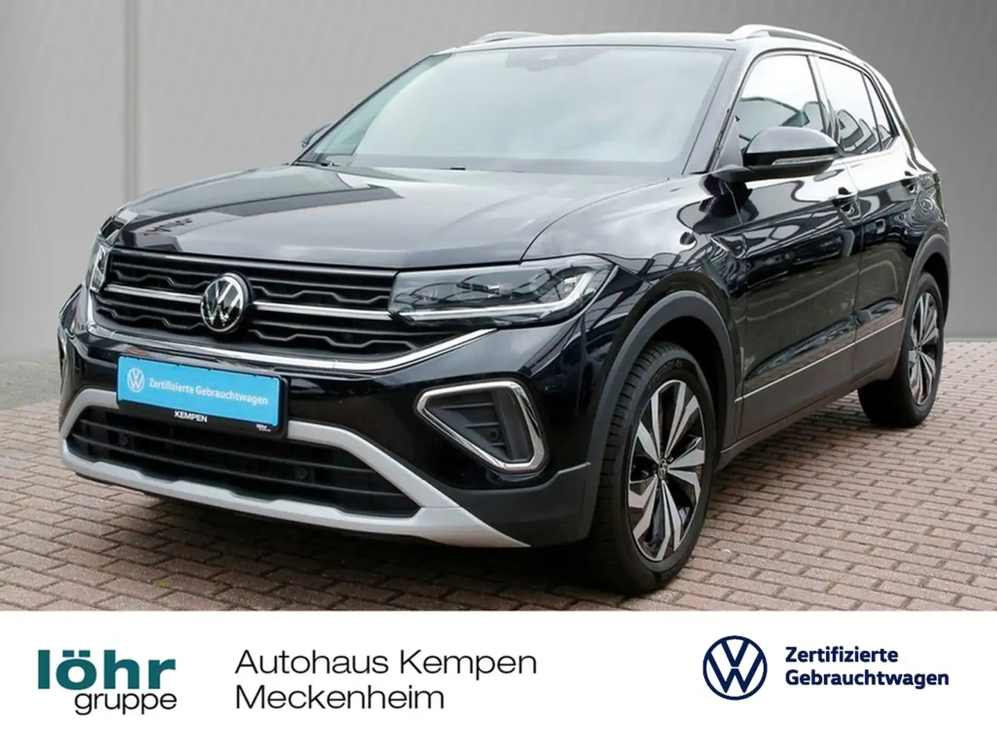 Volkswagen T-Cross 1.0 TSI DSG Style 17"LM Navi+VC PDC LED Sitzhei... Schwarz - 1