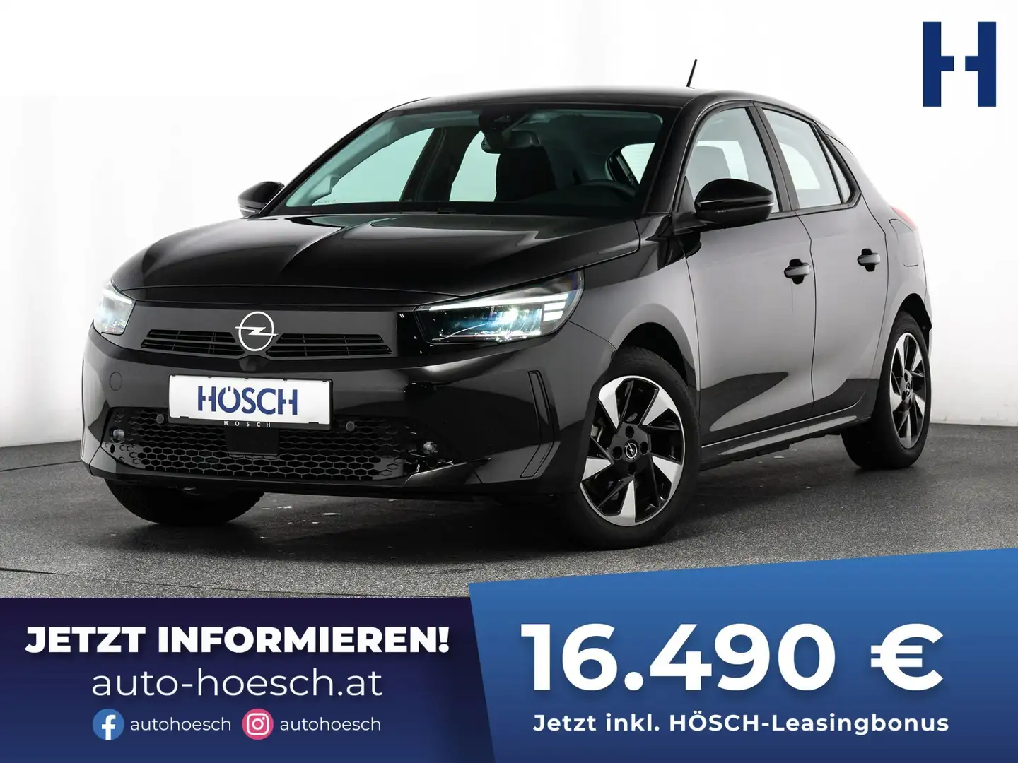 Opel Corsa-e 50kWh 3-PHASEN KOMFORT LED ++ Noir - 1
