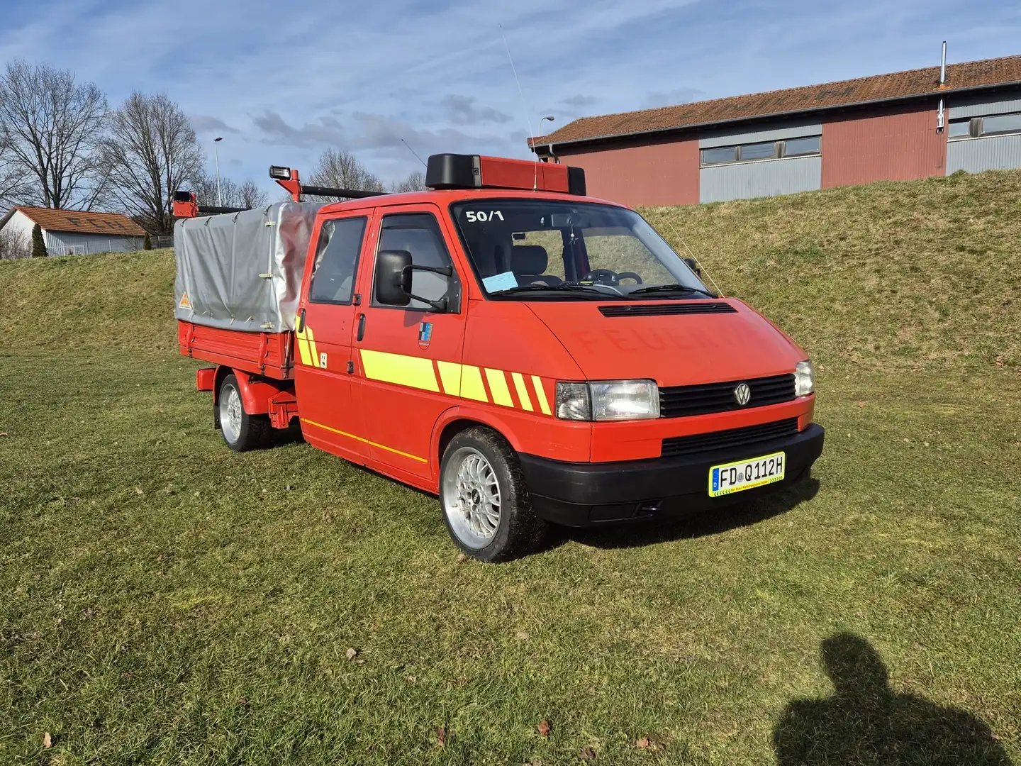 Volkswagen T4 DOKA Feuerwehr Roşu - 1